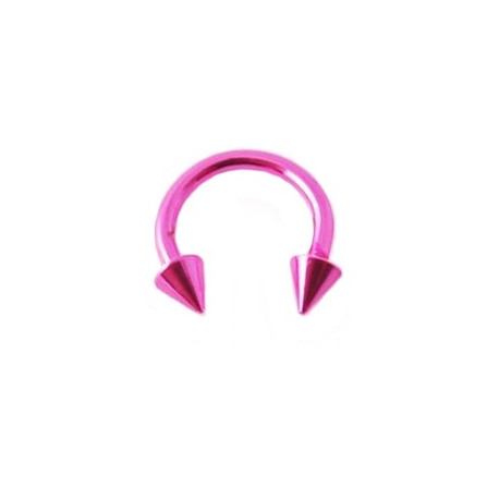 Piercing fer à cheval 8mm rose et pointes Goz Piercing oreille3,49 €