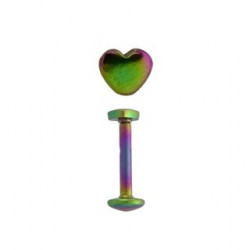Piercing labret lévre coeur arc en ciel Piercing labret4,49 €