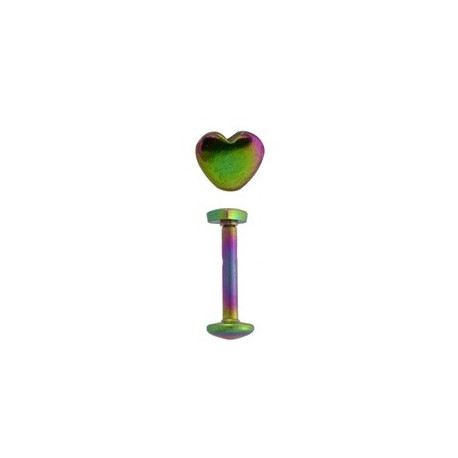 Piercing labret lévre coeur arc en ciel Piercing labret4,49 €