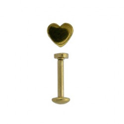 Piercing labret lévre coeur doré Gaot Piercing labret4,49 €