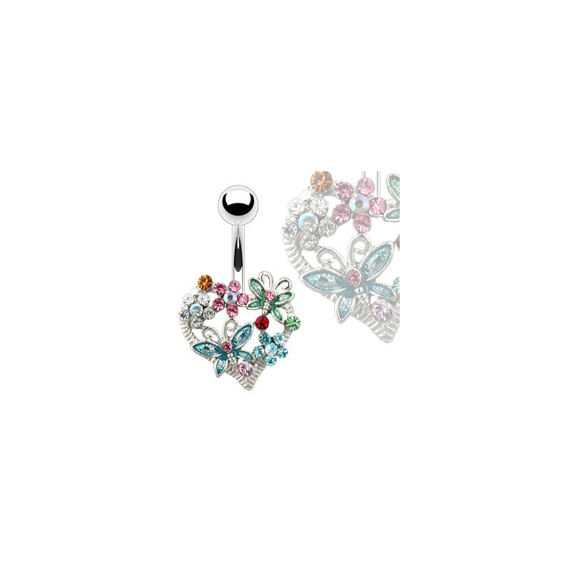 Piercing arcade 8 mm anodisé rose