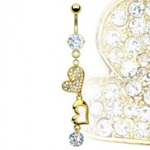 Piercing arcade 8 mm anodisé rose