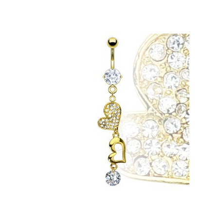 Piercing nombril avec des cœurs dorés Jugit Piercing nombril11,75 €