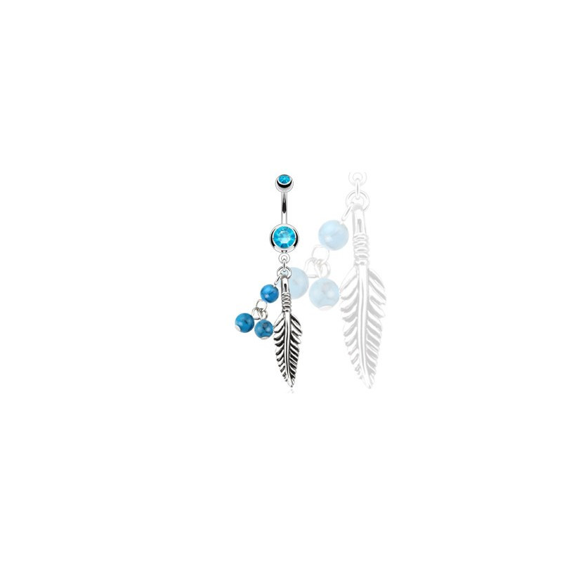 Piercing nombril avec un attrape rêve bleu Slu Piercing nombril6,75 €