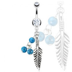 Piercing nombril avec un attrape rêve blanc Slu Piercing nombril6,75 €