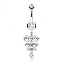 Piercing nombril grappe de raisin blanc Jat Piercing nombril12,49 €