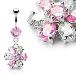 Piercing nombril fleur blanche et rose Daz Piercing nombril12,20 €
