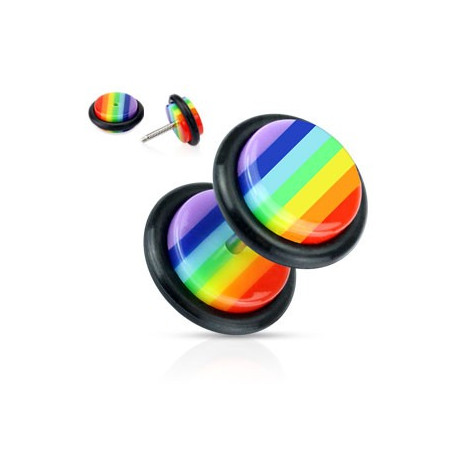 Faux piercing plug gay pride arc en ciel Faux piercing3,49 €