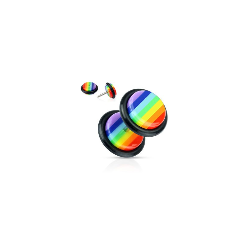 Piercing arcade 8 mm anodisé rose