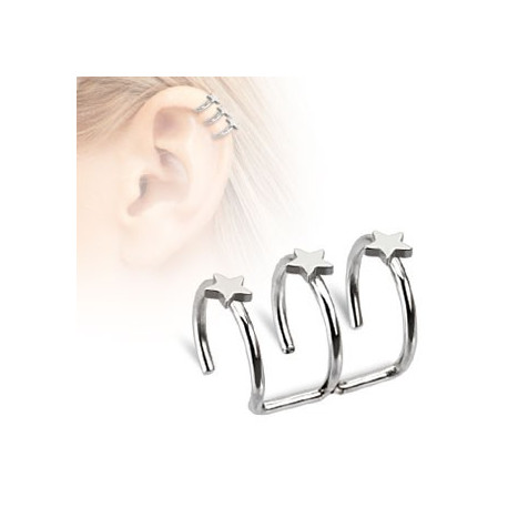 Piercing arcade 8 mm anodisé rose