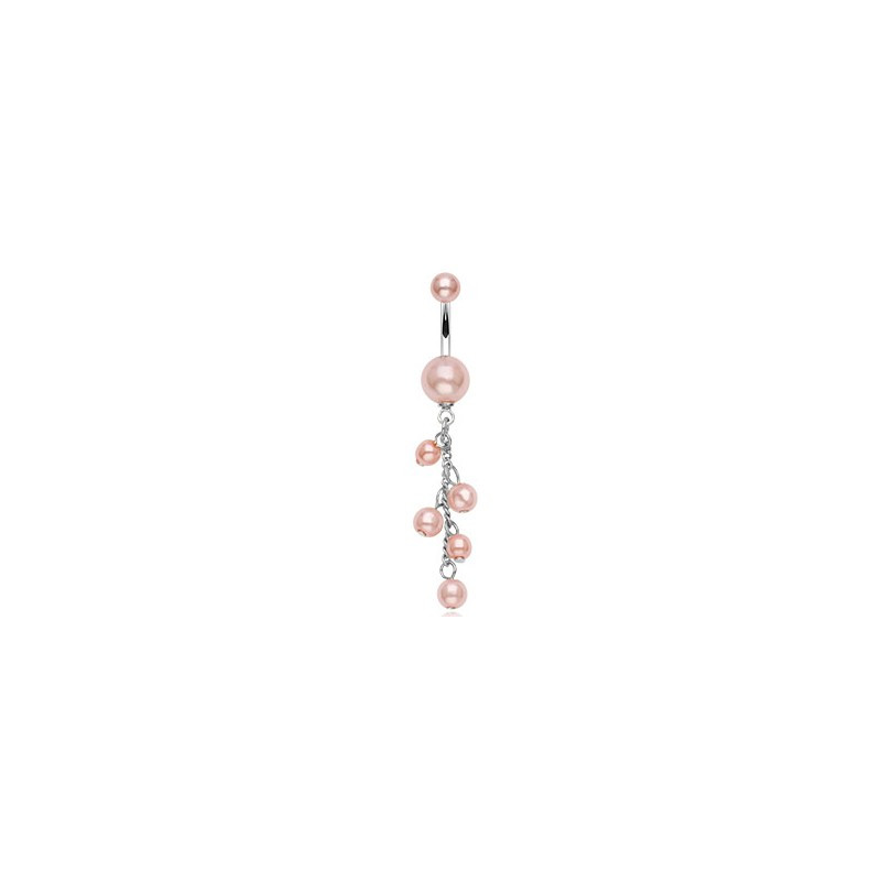 Piercing nombril boules avec perles nacrées rose Jy Piercing nombril4,80 €