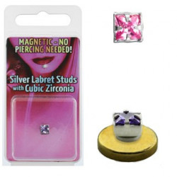 Piercing arcade 8 mm anodisé rose