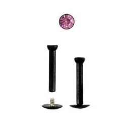 Piercing arcade 8 mm anodisé rose