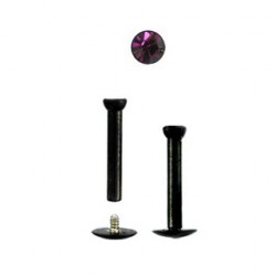 Piercing arcade 8 mm anodisé rose