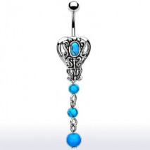 Piercing arcade 8 mm anodisé rose