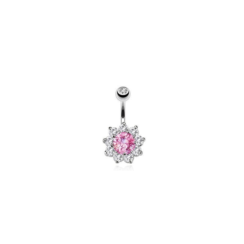 Piercing nombril en fleur rose et blanc Ruz Piercing nombril10,65 €
