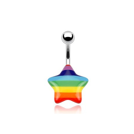 Piercing nombril avec une étoile arc en ciel Kaf Piercing nombril3,90 €