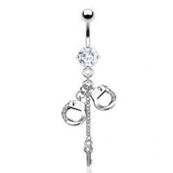 Piercing nombril avec menottes et clé blanc Far Piercing nombril8,40 €
