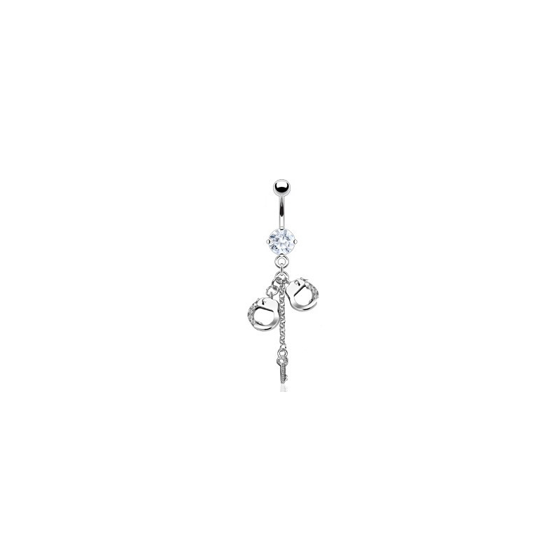 Piercing nombril avec menottes et clé blanc Far Piercing nombril8,40 €