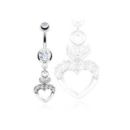 Piercing arcade 8 mm anodisé rose