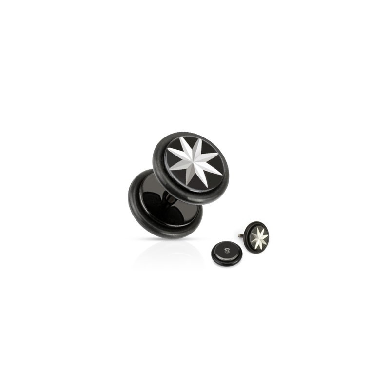 Faux piercing plug acier noir étoile Wera Faux piercing4,85 €