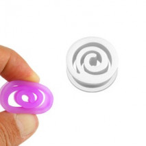 Piercing tunnel spirale silicone blanc 10mm Pte Piercing oreille4,49 €