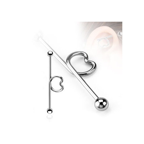 Piercing industriel looping cœur 35mm Pory Piercing oreille4,60 €