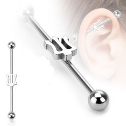 Piercing arcade 8 mm anodisé rose