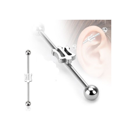 Piercing arcade 8 mm anodisé rose