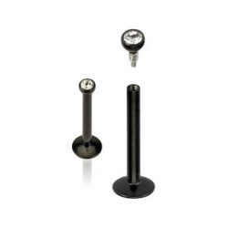 Piercing labret lèvre noir 8mm cristal blanc Zoe Piercing labret3,90 €