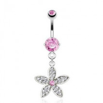 Piercing arcade 8 mm anodisé rose