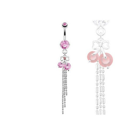 Piercing arcade 8 mm anodisé rose