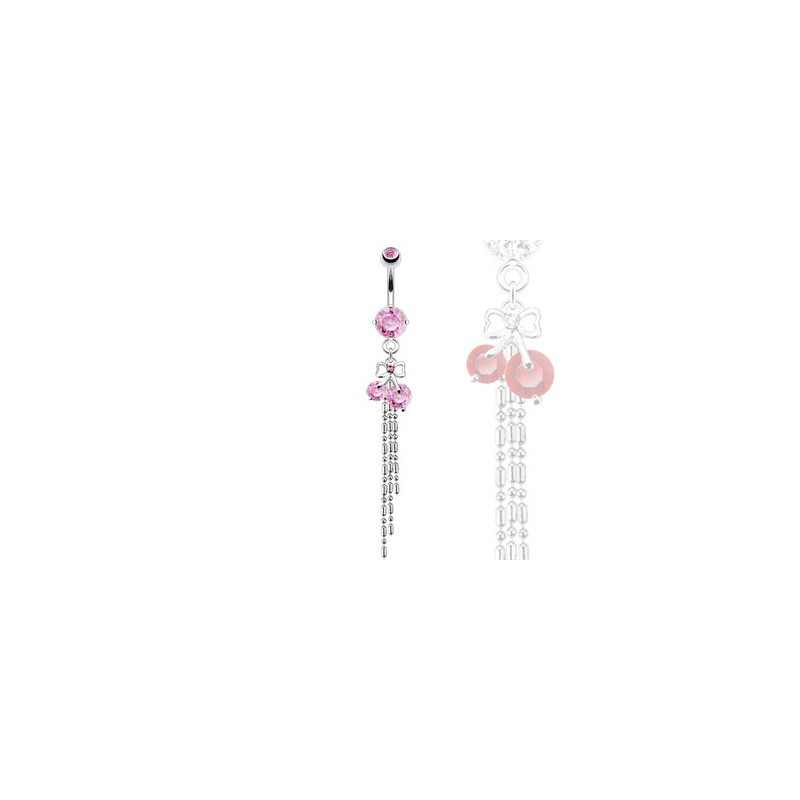 Piercing nombril avec un ruban et cerise rose Fad Piercing nombril8,49 €
