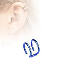 Faux piercing titanium double anneaux bleu Ary Faux piercing4,49 €