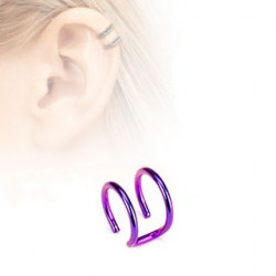 Faux piercing titanium double anneaux violet Ara Faux piercing4,49 €