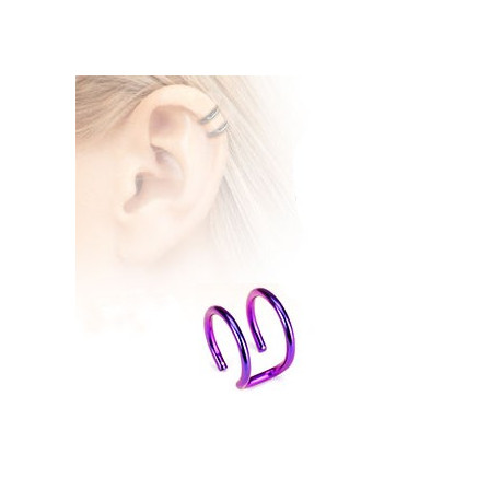 Piercing arcade 8 mm anodisé rose