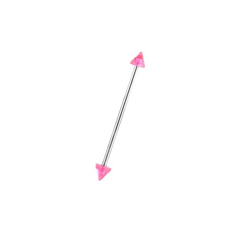 Piercing arcade 8 mm anodisé rose