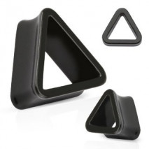Piercing tunnel rigide triangle noir 10mm Kin Piercing oreille4,80 €