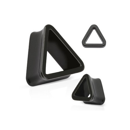Piercing tunnel rigide triangle noir 16mm Yon Piercing oreille5,80 €