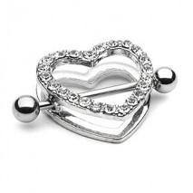 Piercing arcade 8 mm anodisé rose