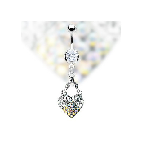 Piercing arcade 8 mm anodisé rose