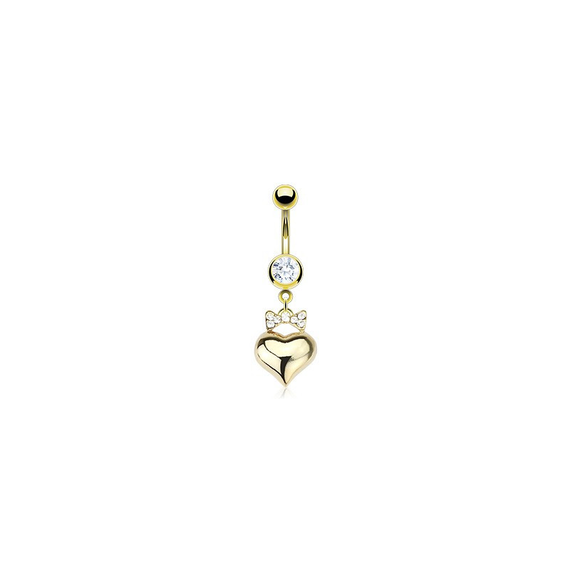 Piercing nombril cœur couleur doré et ruban Juit Piercing nombril8,90 €