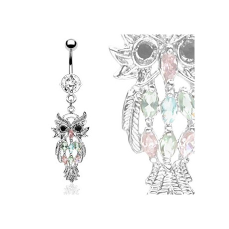 Piercing arcade 8 mm anodisé rose