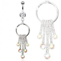 Piercing arcade 8 mm anodisé rose