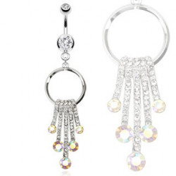 Piercing nombril avec une chute de perles d'eau Fud Piercing nombril14,95 €