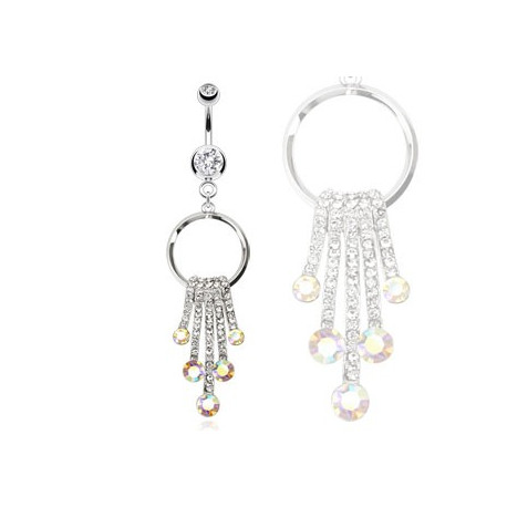 Piercing arcade 8 mm anodisé rose