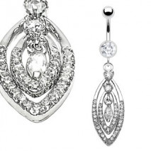 Piercing nombril anneaux ovale et zirconium Xut Piercing nombril14,65 €
