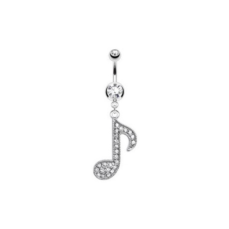 Piercing nombril avec une clé de musique blanche Sur Piercing nombril7,75 €