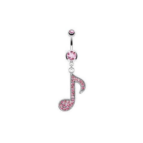 Piercing nombril avec une clé de musique rose Suraz Piercing nombril7,75 €