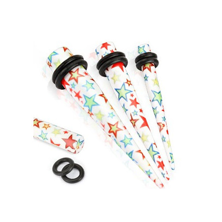 Piercing écarteur droit 5mm multi étoiles Joy Piercing oreille3,30 €